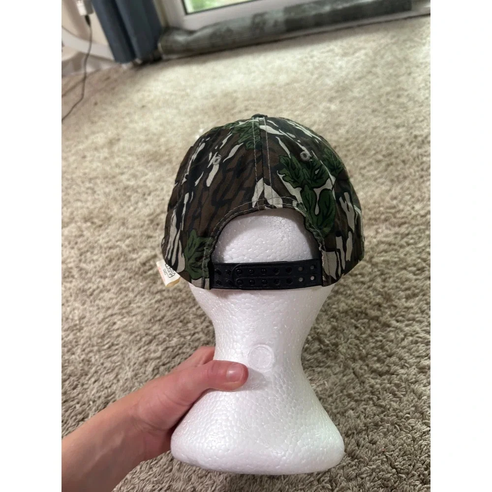 Vintage Camo Rope Trucker Hat Mens Snapback Leaf Camouflage Gorpcore Hunting